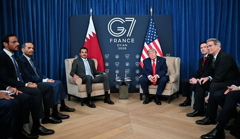 HH the Amir US President Trump Discuss Strategic Ties and Regional Peace at Gseven Summit